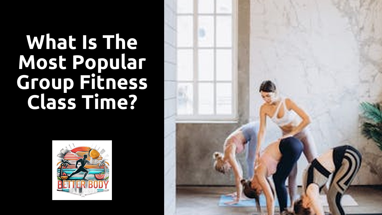 What is the most popular group fitness class time?